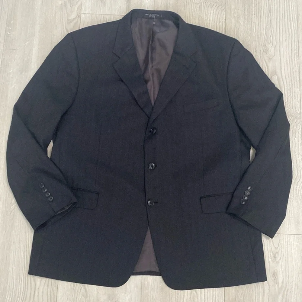 🔥BUNDLESALE Mens 48R Jones New York 100% wool sports coat jacket blazer suit